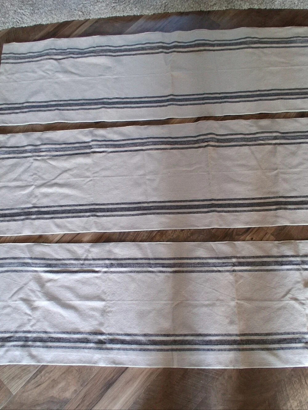 Set Of‎ 3 farmhouse style grain sack look Valances 70